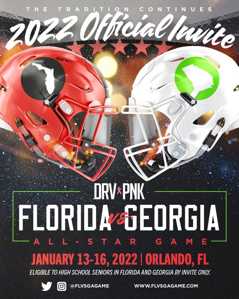 Blessed to have been invited to the 2022 @FLvsGAGame ❗️❗️ @therealkwat @RecruitGeorgia