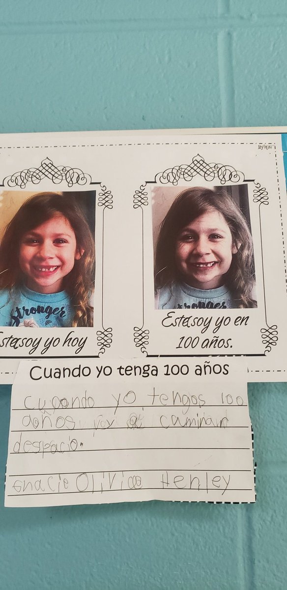mtgarcia2010's tweet photo. When I'm 100 year-old... Celebrating #100daysofschool @MemorialElm @Northwest_HISD @HISDEspanol @nperez10 @HISDMultiPrgms @pto_memorial https://t.co/CdxNzG4v5q