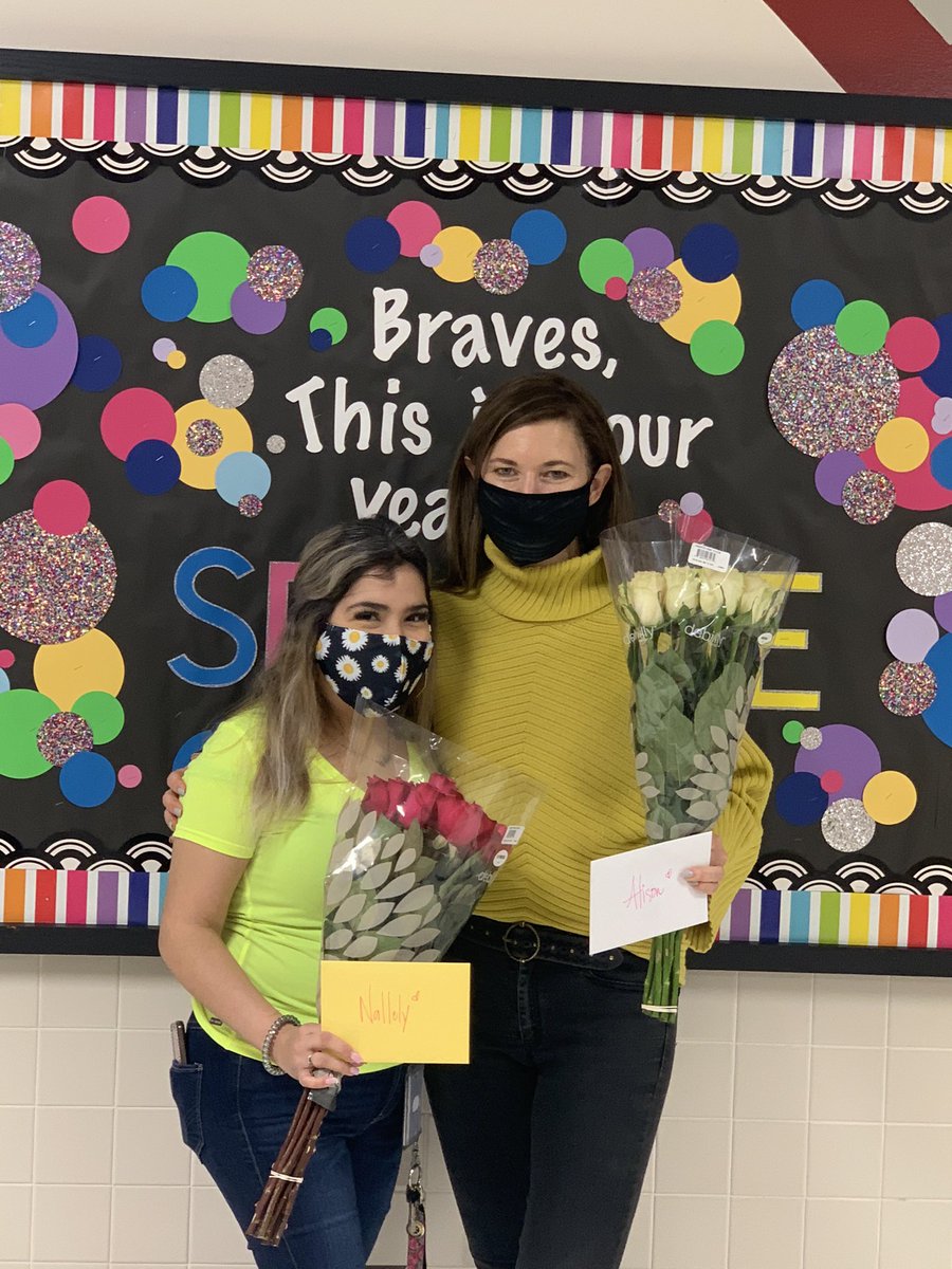 Congratulations to our Paraprofessional @mrsnsaudeo and Teacher <a href="/CandGCCBMS/">CCBMS C&G</a> of the Year!! They are amazing! #BeBrave