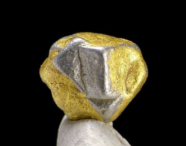 Rare Native Platinum crystals covered in Gold from Konder alkaline-ultrabasic massif, Khabarovskiy kray, Russia
Credit: Spirifer Minerals

#minerals #crystals