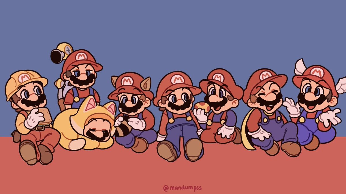 a bunch of Marios for MAR10 DAY!! #MarioDay