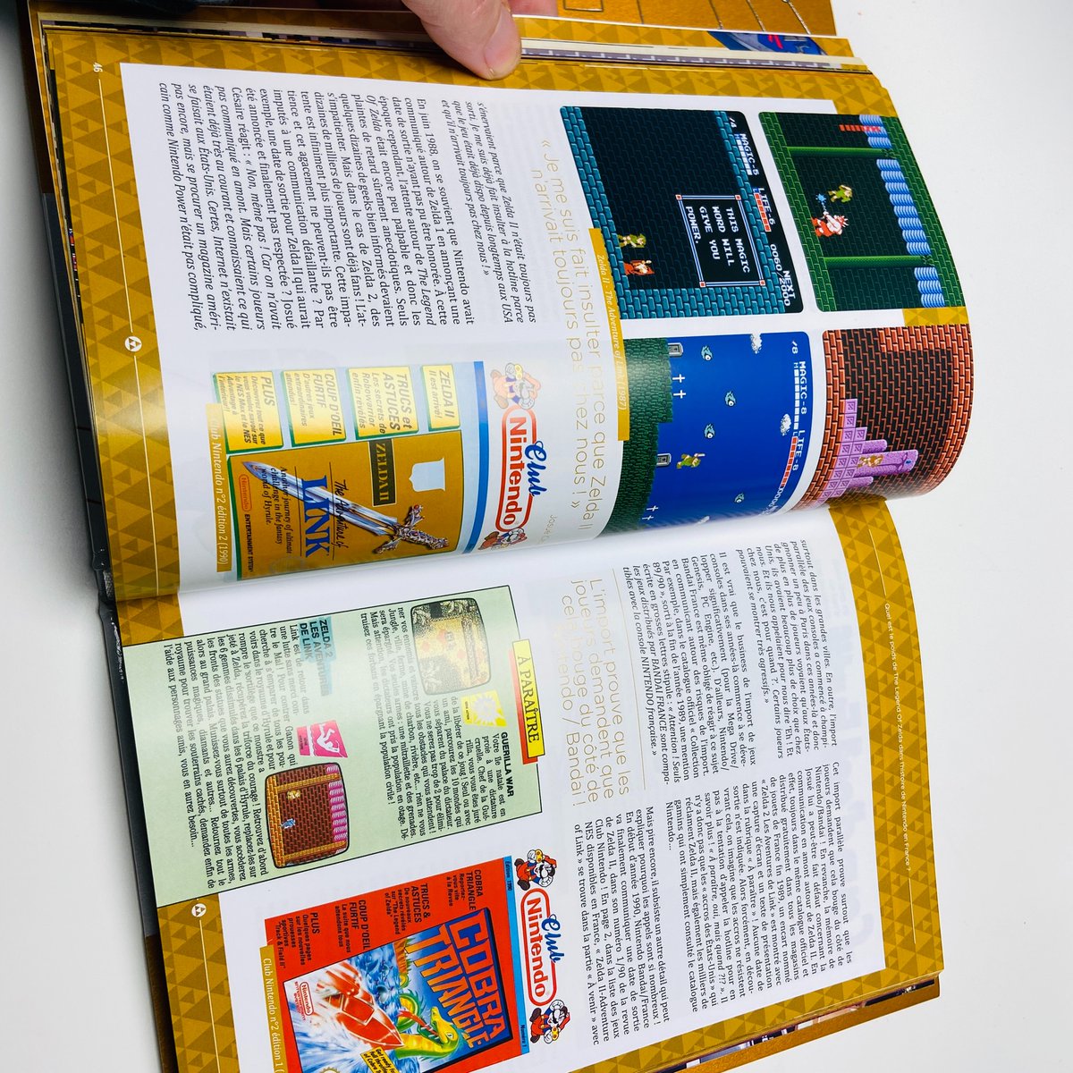 FlorentGorgesFR's tweet photo. Regardez ce que vient de m’envoyer l’imprimeur! Le premier exemplaire de mon nouveau livre. :) Trop beau! Maquette de @jibe_ ! On reçoit les palettes prochainement! Dépêchez-vous de précommander sur @omakebooks ! #generationZelda https://t.co/7wCYNsgjT9