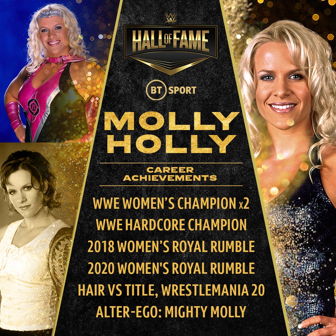Wwe On Bt Sport On Twitter Happiness Your First Inductee Into The Wwe Hall Of Fame Class Of 2021 ð— ð—¼ð—¹ð—¹ð˜† ð—›ð—¼ð—¹ð—¹ð˜† Wwehof