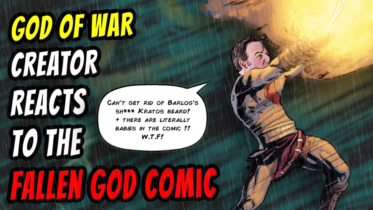 thehappythamur's tweet photo. @davidscottjaffe @DarkHorseComics The video Contains: Lots of spoilers + roasting Cory Barlog !!! #thefallengod https://t.co/2V97eP7WXN