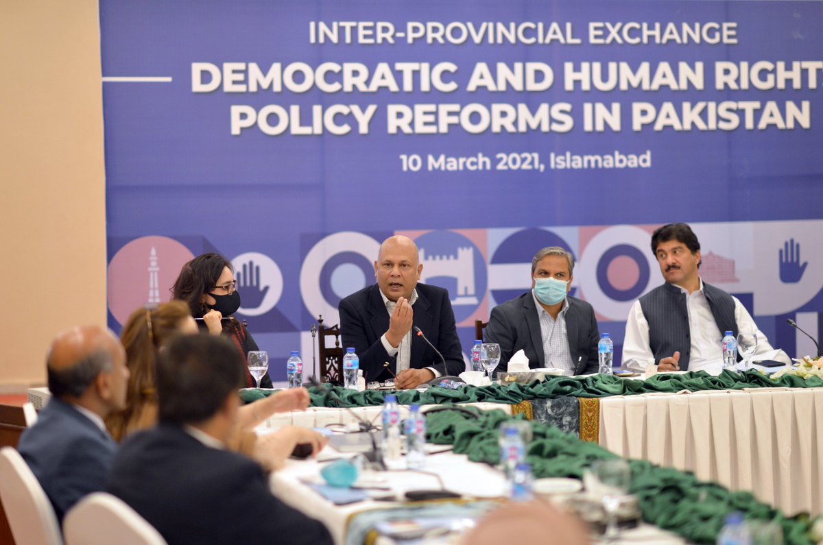 Sindh_Law_HR's tweet photo. Chairman @Sindh_Law_HR @pir_mujeeb attended "Inter-provincial exchange: Democratic and Human Rights Policy Reforms in Pakistan" organized by @dripakistan. https://t.co/EqokyQcsRx