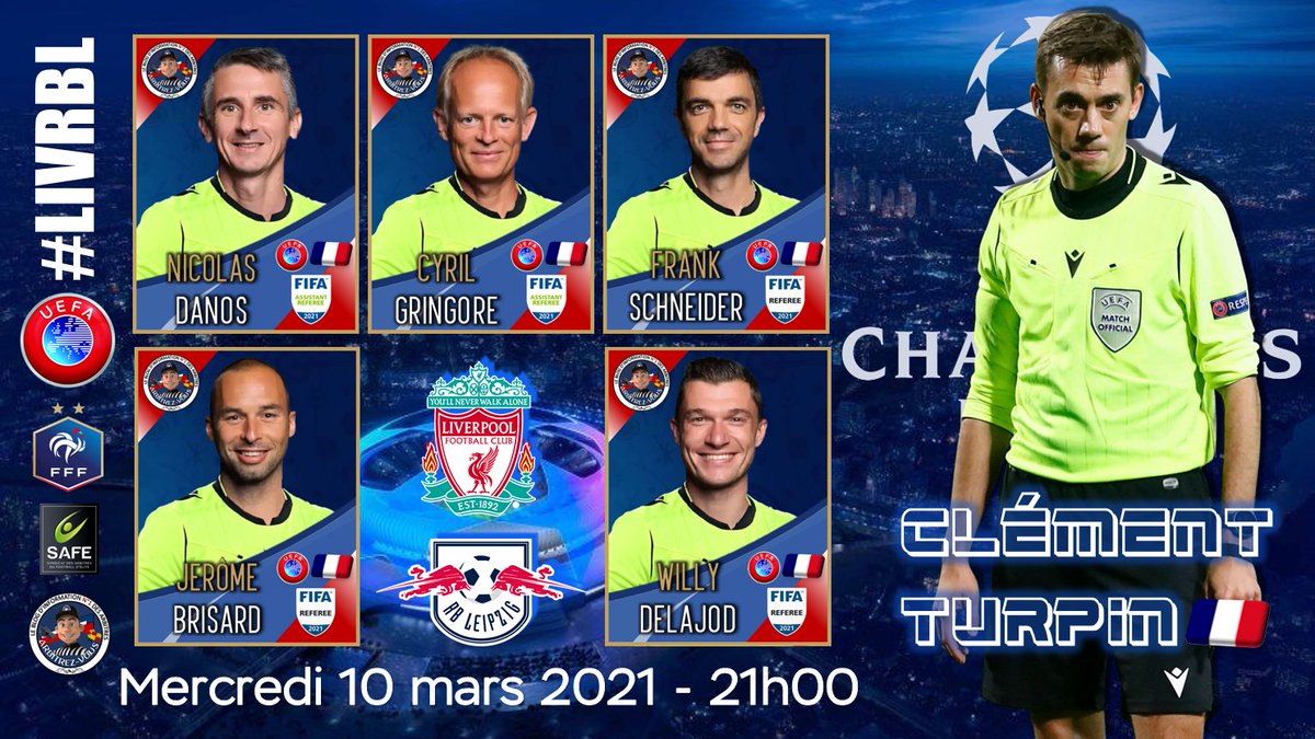 ArbitrezVous's tweet photo. 🌍 #UEFA - #ChampionsLeague  - #UCL 
#⃣ #LIVRBL 
⚽️ @LFC  🏴󠁧󠁢󠁥󠁮󠁧󠁿 🆚 @DieRotenBullen  🇩🇪
🗓️ 10/03/2021
🕖 21h00
🏟️ Puskás Aréna - BUDAPEST 🇭🇺
📺 @RMCsport 
ℹ️ https://t.co/YIO0V0qFCK

@ArbitresSAFE @UnafArbitres @FFF @Law5_TheRef @lequipe @Ligue_LBFC_Foot @unaf_lbfc @ArbitroInteBlog https://t.co/5YiHdcM85V