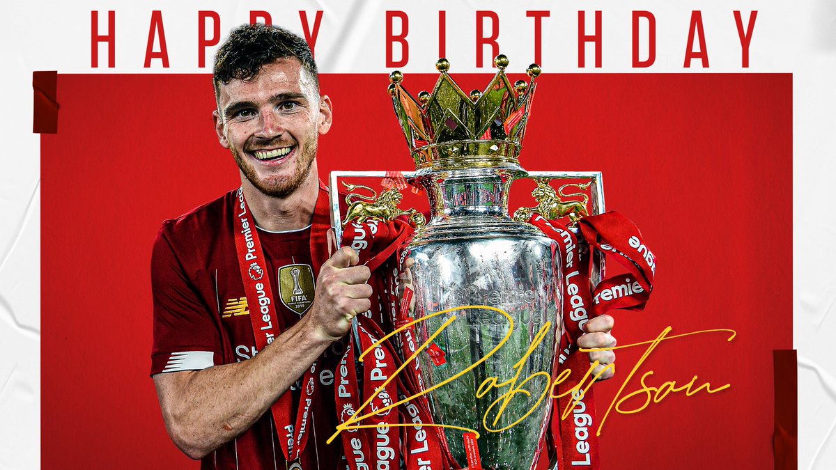 LFC's tweet photo. Through to the #UCL quarter-finals... The perfect present! 🎁

Have a great day, @andrewrobertso5! 🥳 https://t.co/b3BWxp0Quh