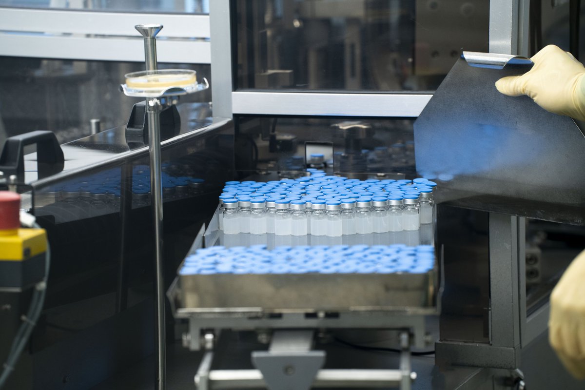 valnevaSE's tweet photo. The first batches of our #COVID19Vaccine have arrived at our site in #Sweden, where we are delighted to announce the first vials have been filled. Working across Europe, we are proud to be contributing to global efforts against #COVID19.  #EuropeanInnovation #vaccines https://t.co/h6qsf4i8rf