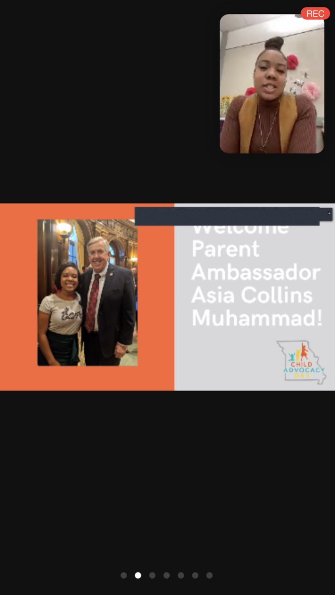 Amanda_Lick's tweet photo. Asia, you are amazing! @NFP_nursefamily Parent Ambassador shared the difference home visiting has made in her life! @GovParsonMO for your support of moms, babies, children and families! #nfp #homevisiting #MOCAD2021 Thank you @KidsWinMissouri and all child advocates! https://t.co/bZkVpZxfEG