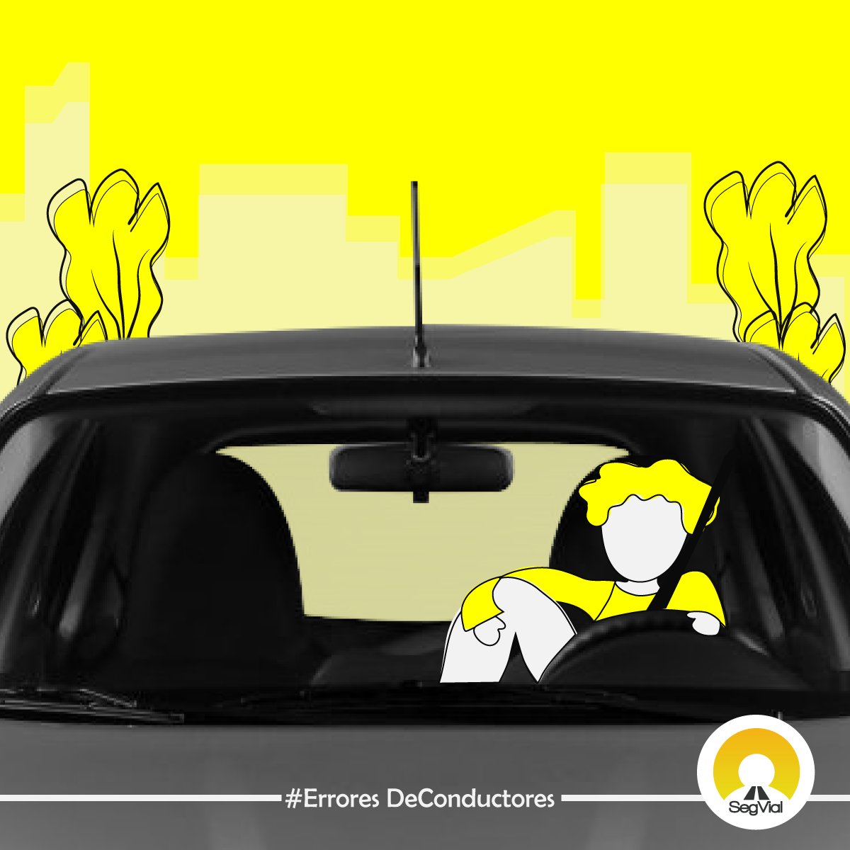 ¿Sabes cuáles son los #ErroresMásComunesDeConductores? Las malas posturas al volante  incrementan el cansancio y el riesgo de sufrir graves lesiones en caso de siniestros viales, pues el tiempo de reacción es menor.