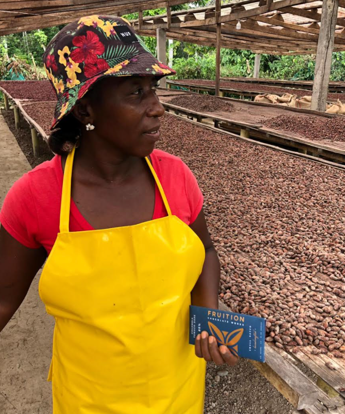 Maria Josefa is a leader at Cortepaz in Tumaco! She does all the purchasing management, fermentation management, drying oversight and lot tracking for Cortepaz. We saw a 33% increase in female farmer engagement across our #transparenttrade network from 2018-2019.