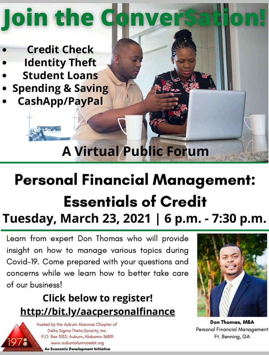 FREE Personal Financial Management Virtual Forum