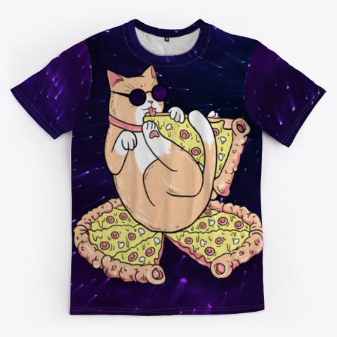 UPets4's tweet image. Great gift for friends and family. Get yours at teespring.com/pizza-cat-9826…