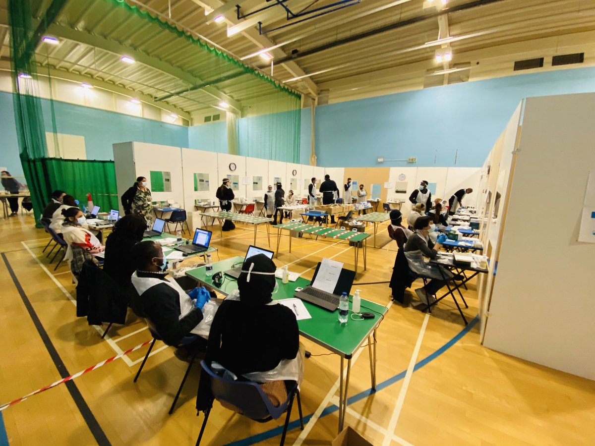 Covid test day #2 complete without disruption! .... Another great day of team work at Langdon Academy