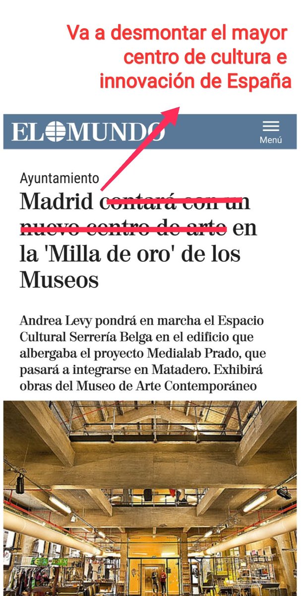 autofabricantes's tweet image. No nos podemos permitir cerrar el mejor centro de Creación e Innovación de España y referente global. 

Porque el traslado es mentira y no ha habido diálogo ni plan. El objetivo es cerrar @MedialabPrado 

#DefiendoMedialabPrado #WeAreTheLab #SaveTheLab