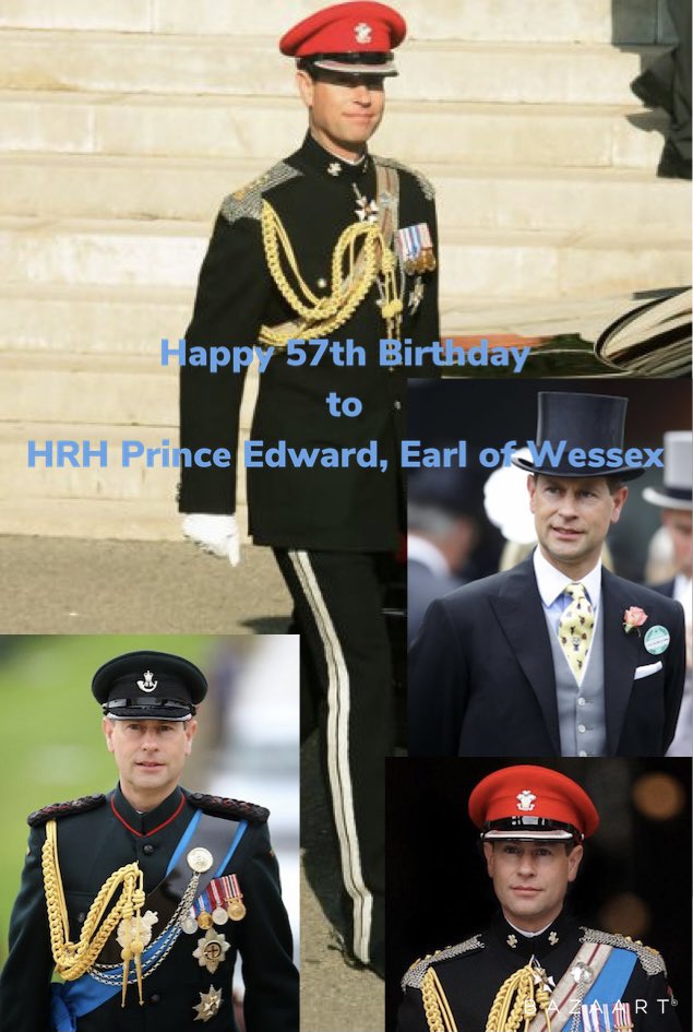 Happy 57th Birthday to HEH Prince Edward, Earl of Wessex 