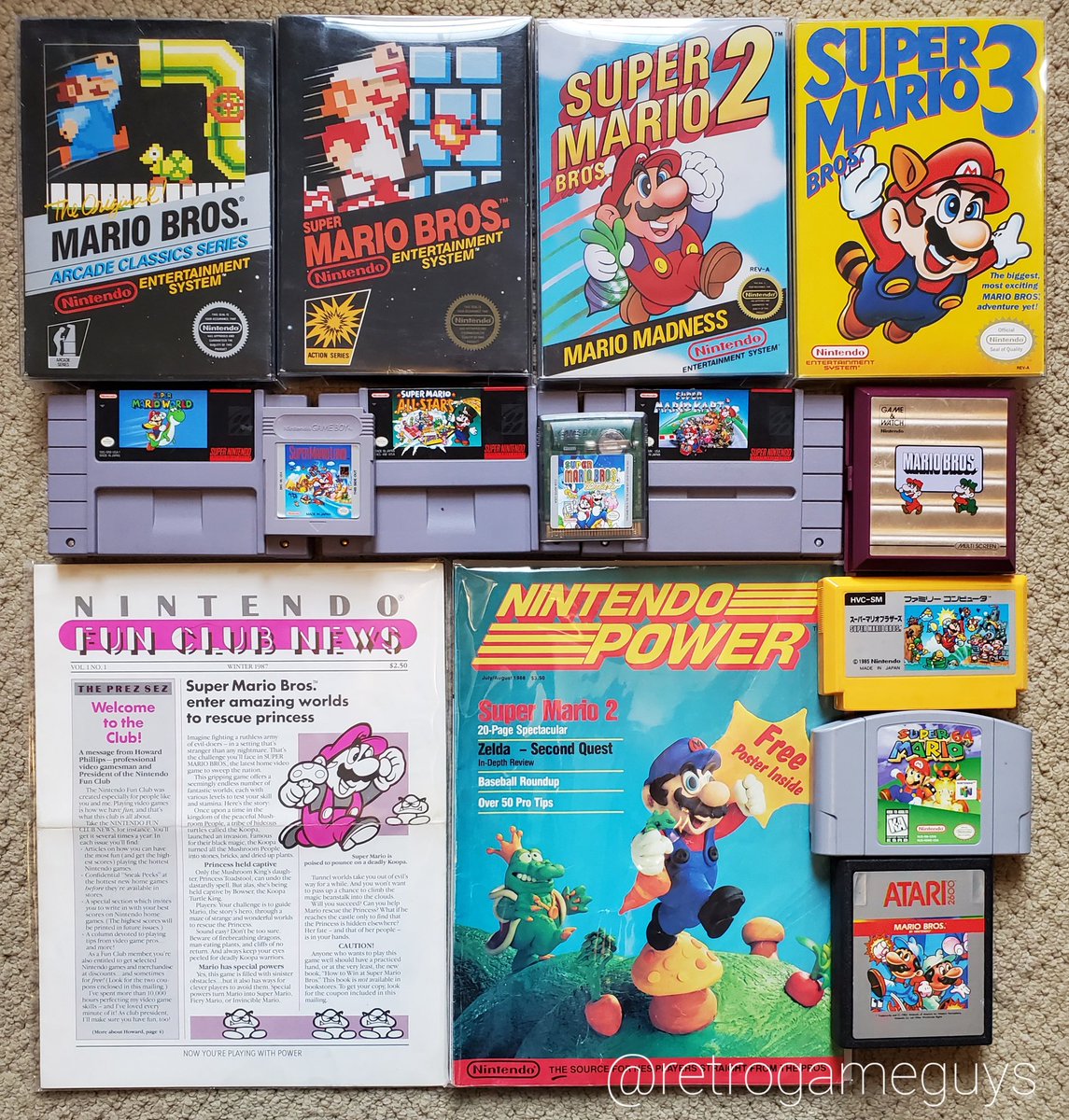 RetroGameGuys's tweet photo. Happy #Mar10Day! What was the first #Mario game that you played? 

#Retrogaming #SuperMario #Nintendo https://t.co/4GlBFr6Lg8