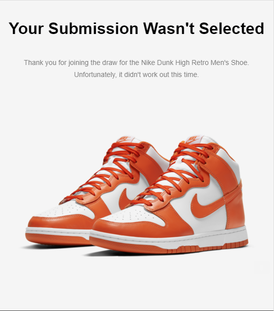 sbedigital_'s tweet image. I was really thinking I would cop both the Syracuse's and the Black Dunks today lol #SNKRS #2Ls