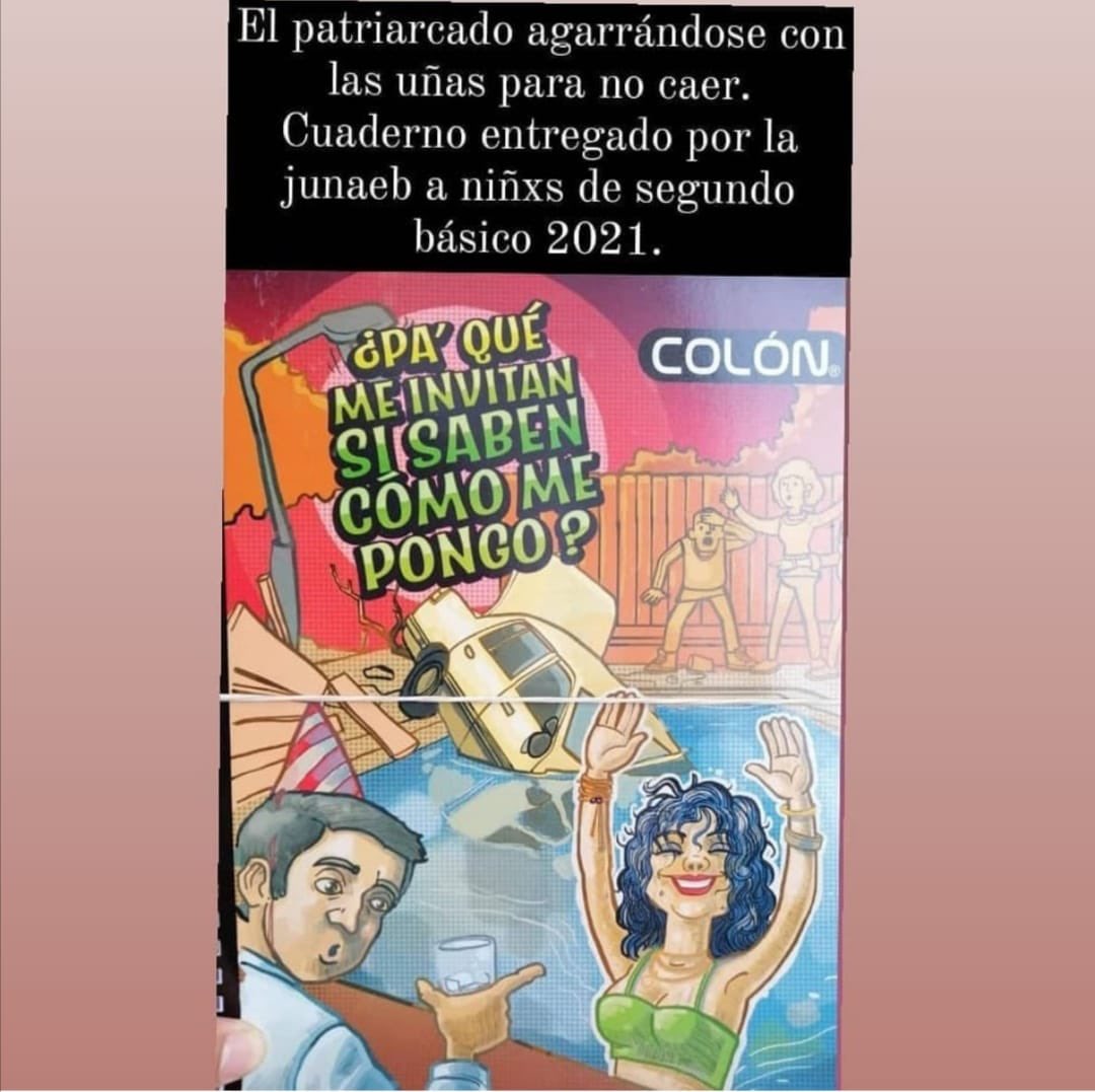 redofem's tweet photo. 📍A unos días del 8M, nos han llegado diversas denuncias de material sexista en el inicio del año escolar. Hacemos un llamado al @Mineduc a tratar con mayor seriedad estos temas. No basta con advertencia o notas al pie, urgen transformaciones pedagógicas y teóricas en el tema. https://t.co/GRvevU7bdx