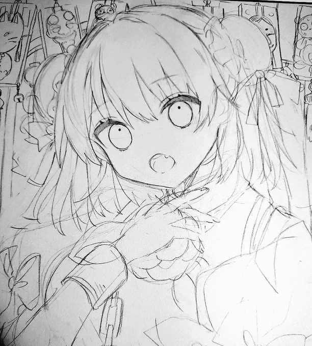 華扇ちゃん。カキカキ✍️ 