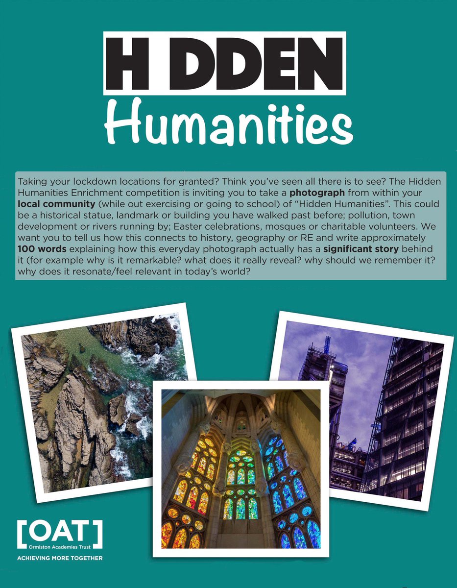 JennyNicholls8's tweet photo. So it’s early doors, but the most entries so far in the #HiddenHumanities competition goes to @TenburyHighOA 🎉 👏 🙏 Go team Tenbury! https://t.co/BjepKpmshU