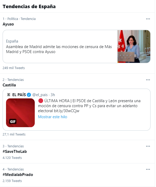 JavierIbanyez's tweet image. Que con las cosas que han pasado hoy, #SaveTheLab y #MedialabPrado sean TT en España, debería hacer recapacitar a @ALevySoler, @almeidapp_ y @GrupoPPMadrid. 

Un espacio único donde disoñar juntes futuros comunes.