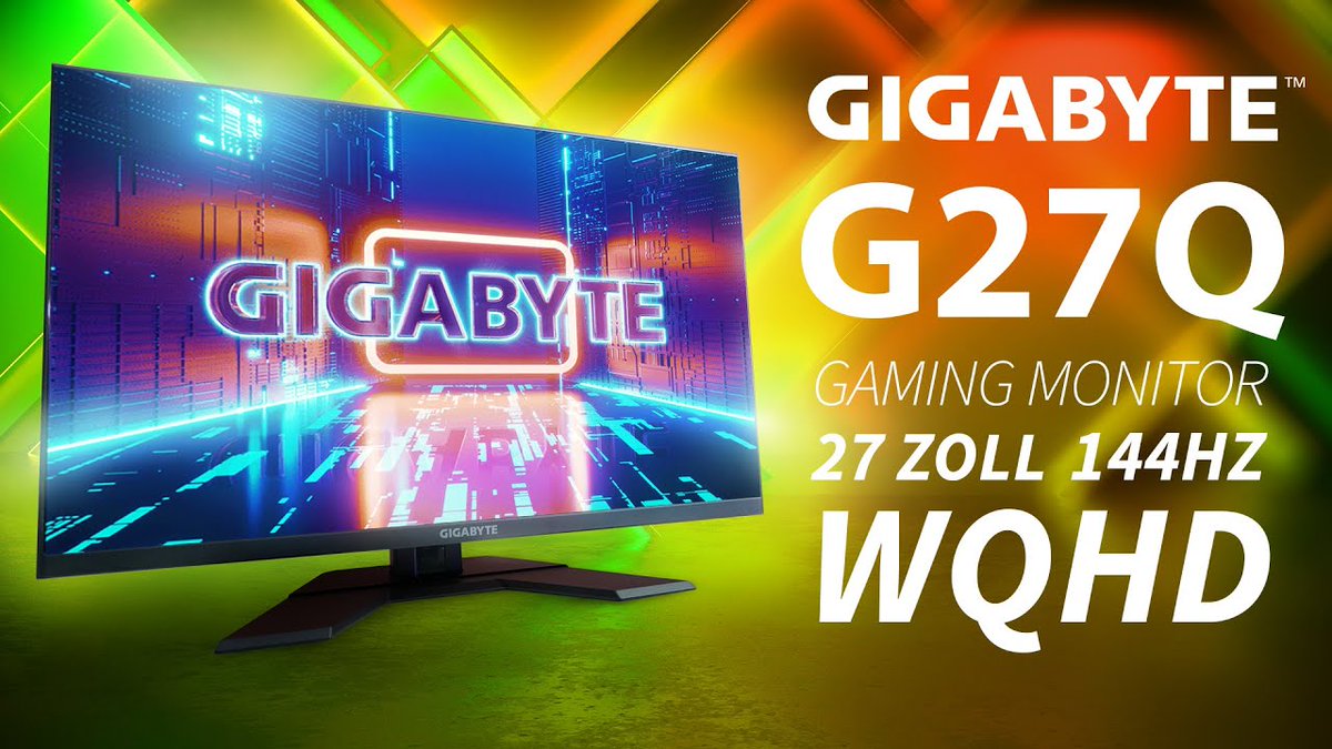 GIGABYTE_DE's tweet photo. Bei @WirPackenAus : GIGABYTE G27Q 27 Zoll 144Hz Gaming Monitor I Input Lag Messung I Bester WQHD Monitor ! 💪😀 

https://t.co/LLYg9QSBlY

#GIGABYTE #AORUS https://t.co/JgnmTS5H5p