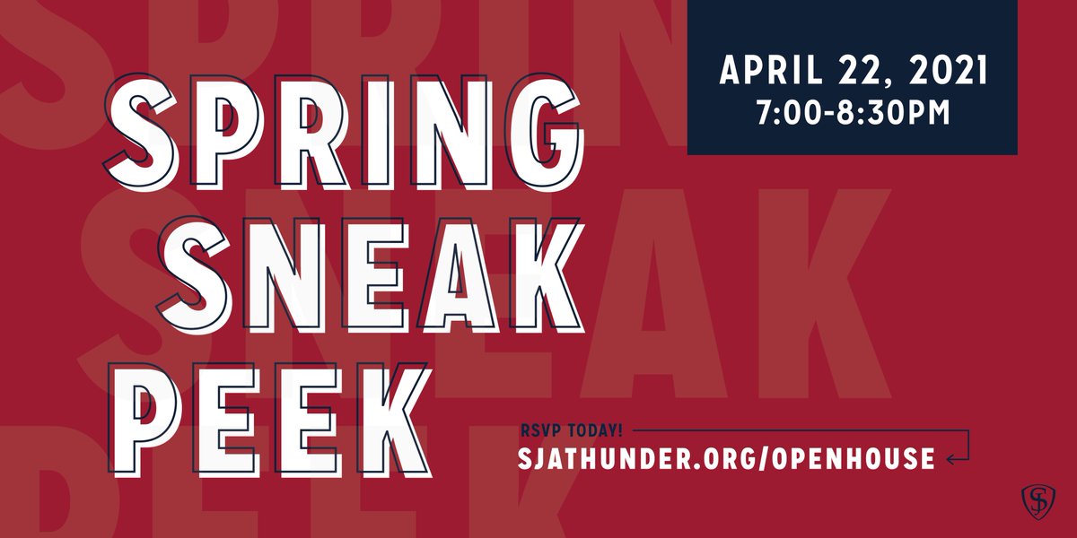 Still trying to make your High School decision? Come get answers to all your questions at our SPRING SNEAK PEEK on April 22!
⚡️TOUR THE SCHOOL
⚡️VISIT WITH TEACHERS, COACHES AND CURRENT STUDENTS
⚡️LEARN MORE ABOUT ST. JAMES ACADEMY!
admissions.sjakeepingfaith.org/openhouse/
#heholdstomorrow