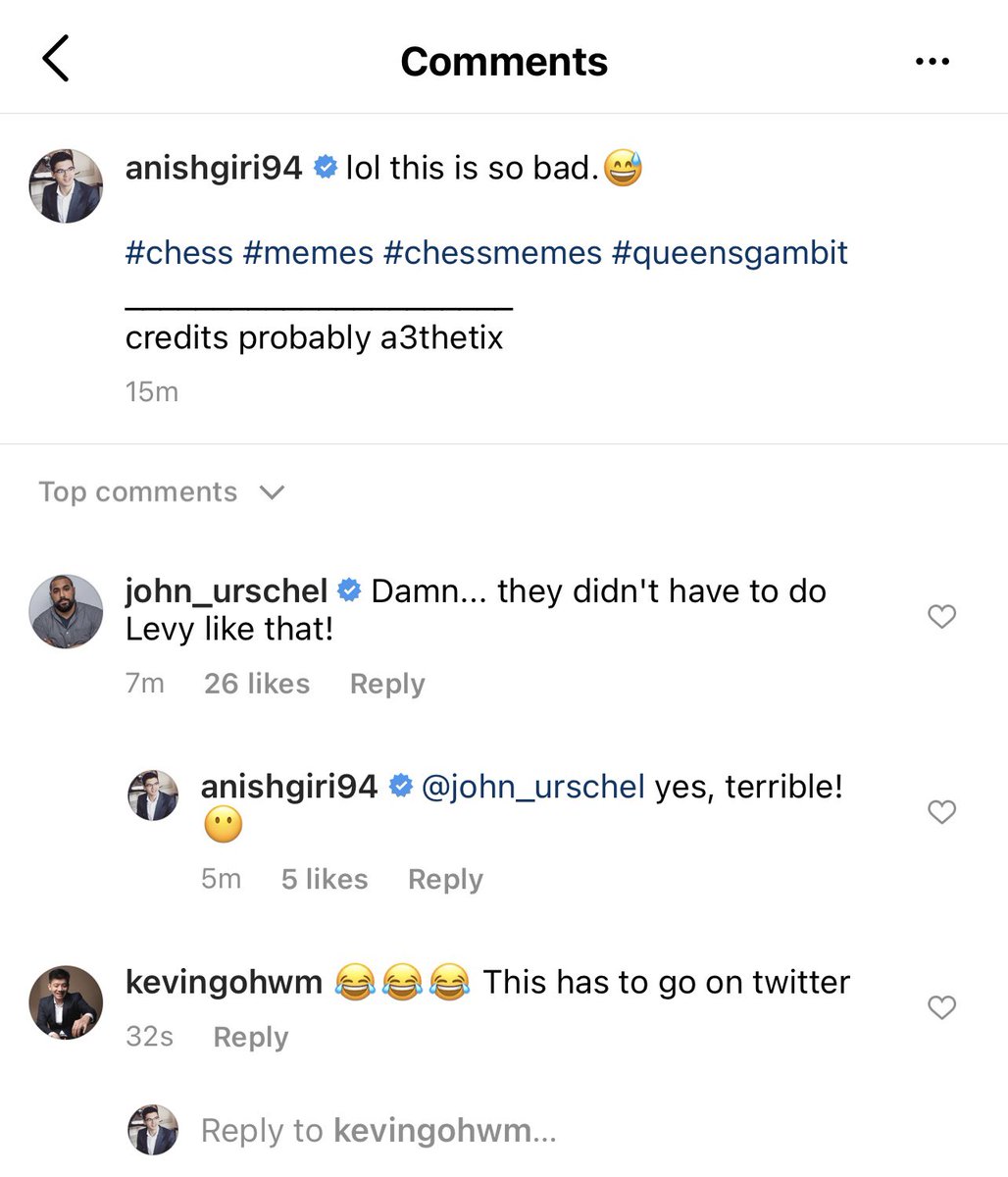 Anish Giri on X: 🤔 #Instagram  / X