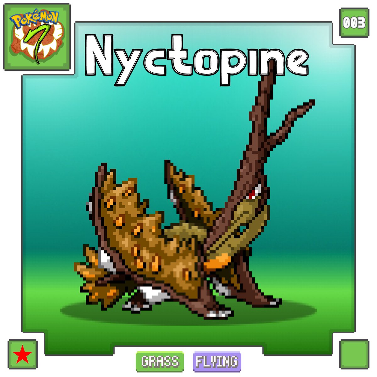 PokemonNatura's tweet photo. 003 - NYCTOPINE

Ver una Nyctopine en pleno vuelo se considera una de las mayores maravillas del mundo. Su rareza y habilidad son tan legendarias que algunas personas acampan en el bosque durante días solo para ver uno en el aire.

Diseño: @NegaMadness https://t.co/HDhlt918af