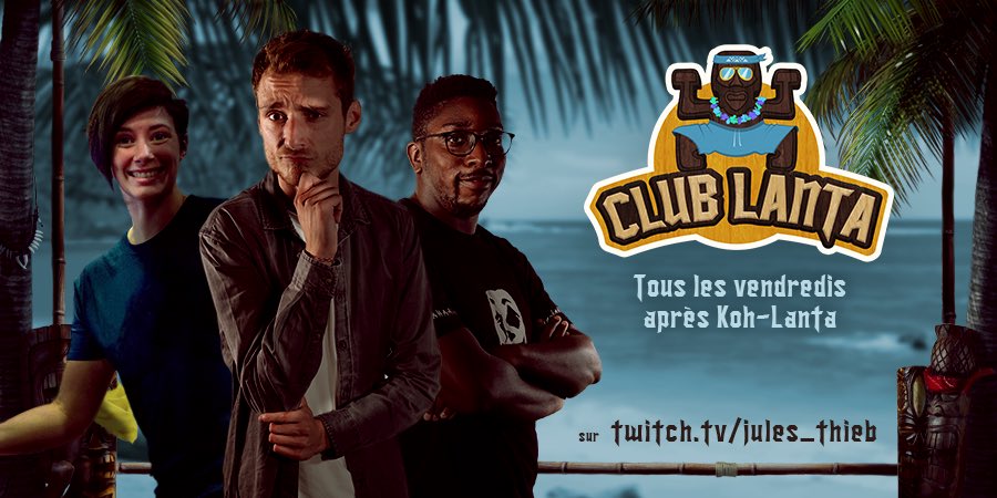 jules_thieb's tweet image. Vous ne le savez peut-être pas mais je surkiffe Koh Lanta, et ce vendredi une nouvelle saison commence.. alors rdv tous les vendredis sur ma chaîne twitch pour « Club Lanta » une émission où on va debrief l’épisode ensemble avec Nanix et Mizu 🔥 
Twitch.tv/jules_thieb