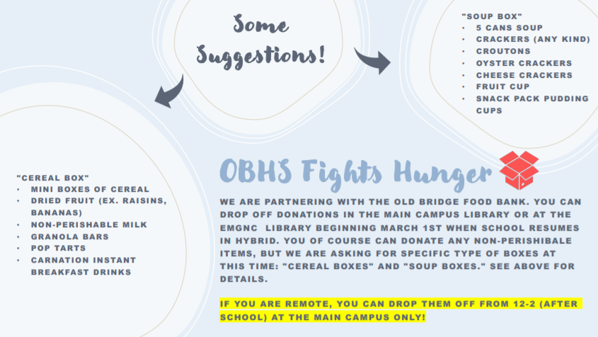 If you give a sick lemon "lemon-aid", then aid our local food bank by donating some food! Details and ideas in the image below.

<a href="/jarc429/">Janine Arciero, Ed.D.</a> <a href="/FazioSally/">Mrs. Fazio 💜</a> <a href="/OBHSClassof2021/">OBHS Class of 2021</a> <a href="/OBHSClassof2022/">OBHS 22</a> <a href="/obhs_2023/">OBHS Class of 2023</a>