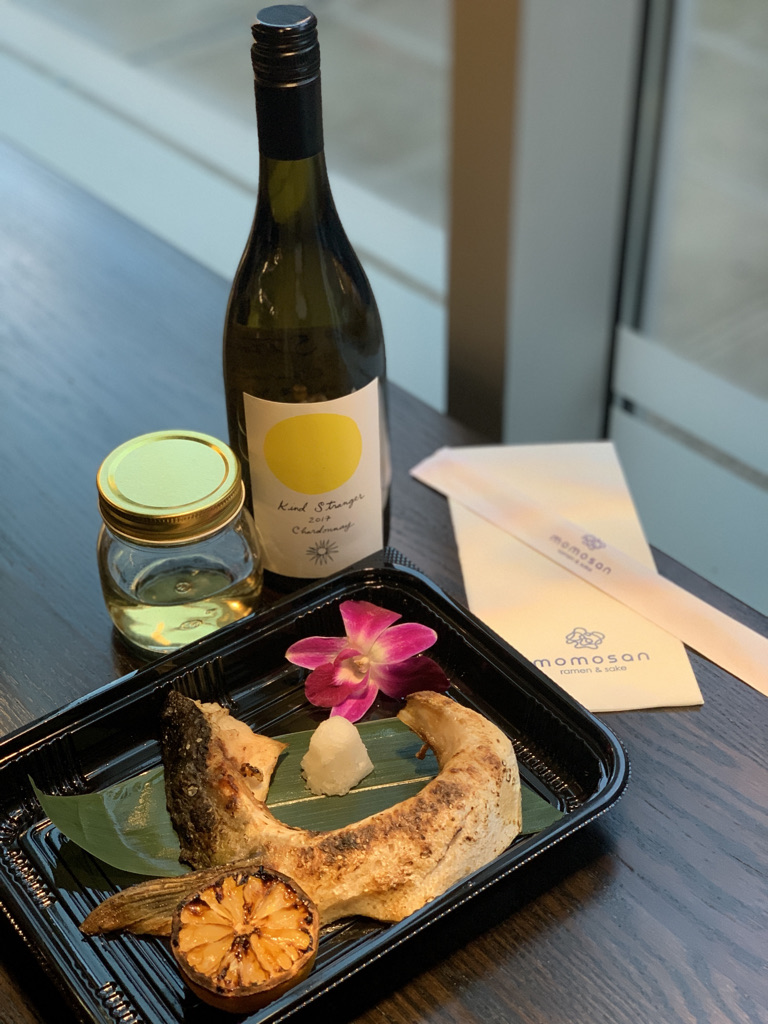 'Chardonnay & Catch of the Day' is the theme for this week's @TasteWashington. To celebrate @MomosanSeattle is offering a limited quantity special each day (Wed-Sun) of Hamachi Kama and a special price on 2017 Kind Stranger Chardonnay from @lattawines. Available via takeout.