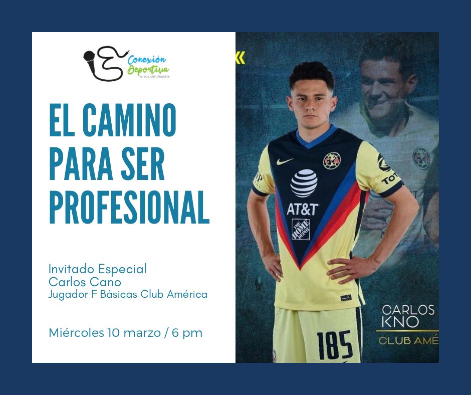 #2datemporada #LaVozDelDeporte 
No te pierdas la entrevista con el jugador de Fuerzas básicas del Club América Carlos Cano. Te esperamos en punto de las 18:00 horas por Facebook Live Conexión Deportiva