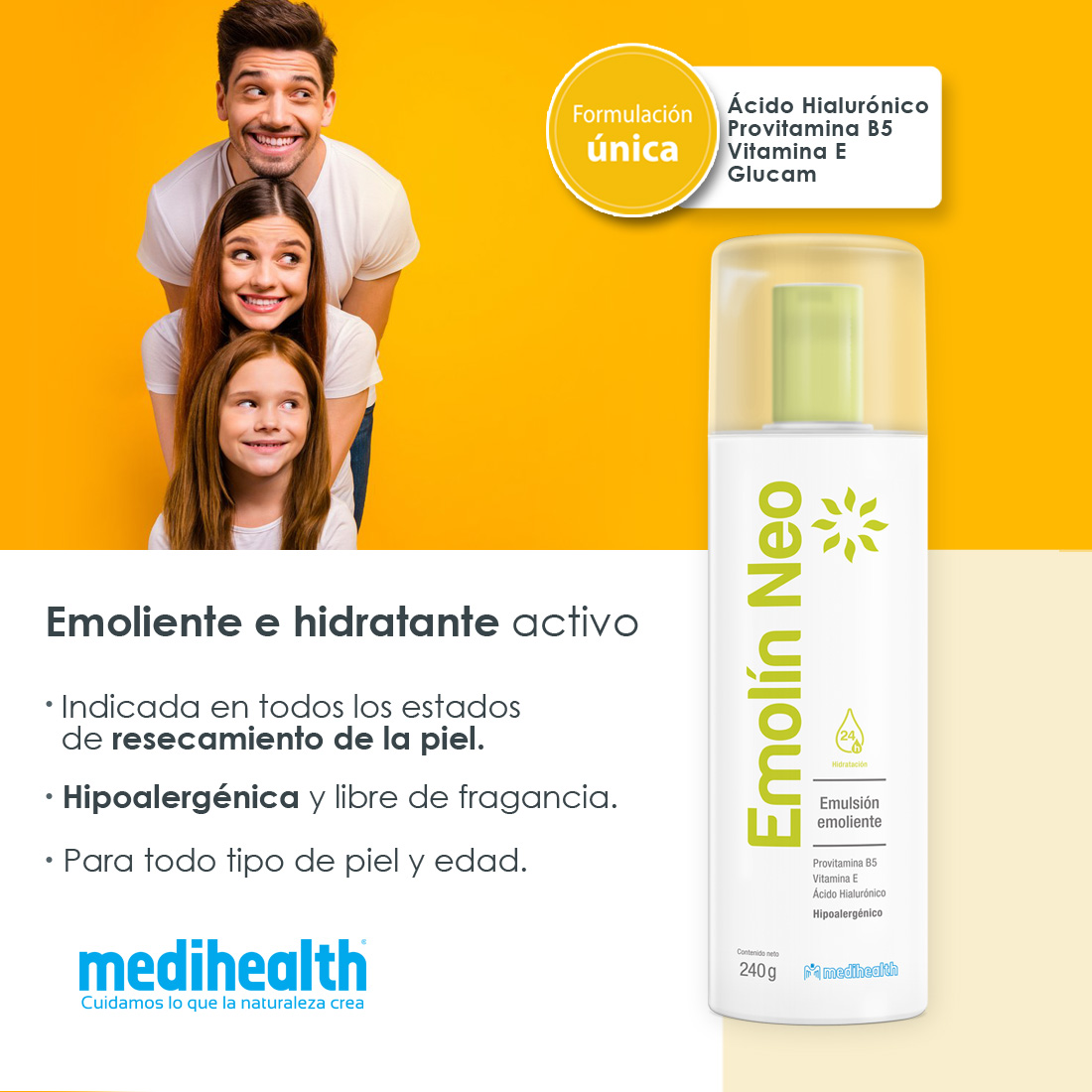 Si de Hidratación se trata…
#EmolínNeo es una emulsión especialmente diseñada para tratar la aspereza y resequedad de la piel, conservando su humedad, flexibilidad y tersura.

#Medihealth #Cuidamostupiel #EmolinNeo #Hidratante #PielSana #Venezuela