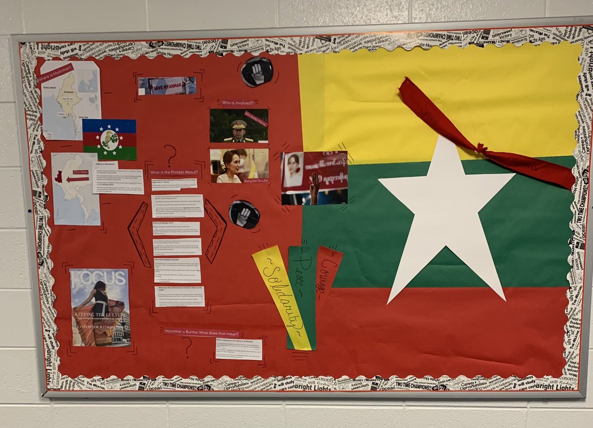 We are excited about what went up in the social studies hallway today! Come by and take a selfie! @PerryTwpSchools <a href="/PMHS_Principal/">Kert Boedicker</a> <a href="/jasheeha/">Jacqui Sheehan</a> <a href="/StillIndy/">Stefanie⁷ ⊙⊝⊜</a> <a href="/KnightBio/">Nikki Knight</a> <a href="/StaffordBiology/">Kimberly Stafford</a> @jim_doninger #Myanmar_wants_Democracy #SaveMyanmar