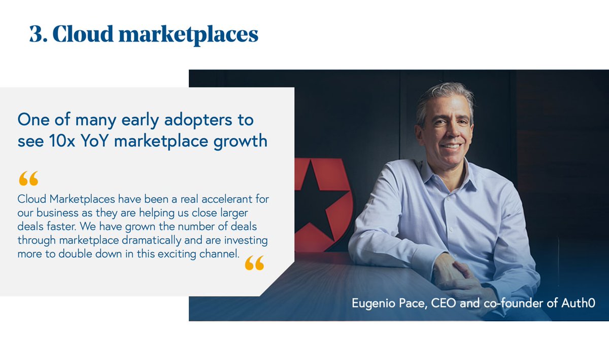 tackleio's tweet photo. .@auth0 story is a fantastic case study for the advantage of #CloudMarketplaces and we love to see our customers represented in @BessemerVP's #StateOfCloud! https://t.co/XGINDUILYK https://t.co/DXWtuJ55vO