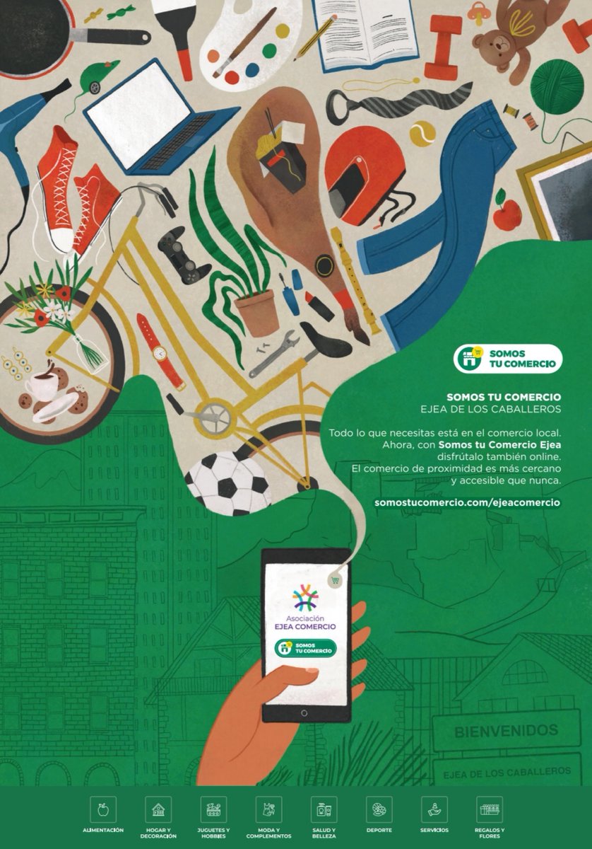 CajaRuralAragon's tweet photo. Asociación @EjeaComercio pone en marcha su plataforma de venta online con la colaboración de @CajaRuralAragon, @aytoejea y @comarca5villas 

Cerca de medio centenar de comercios que facilitan sus mejores productos para ti de forma fácil y sencilla

Ayudando al comercio local 💚 https://t.co/Xy2dhYCBku