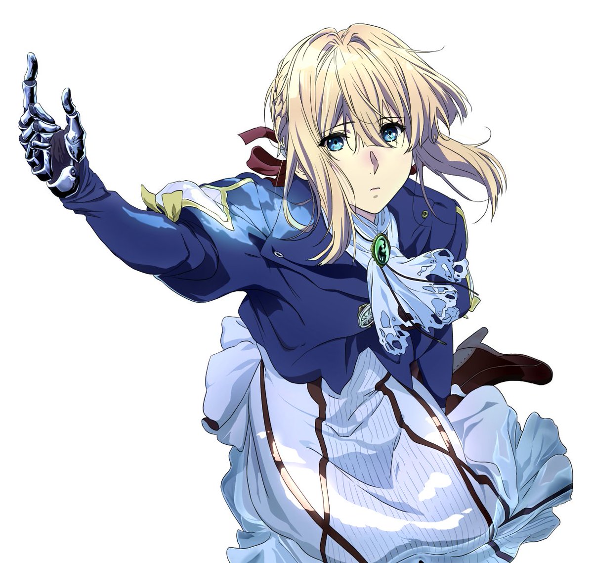 上半身完成 義手やっぱり難しい ヴァイオレット エヴァーガーデン ヴァイ Yuuri リク停止中 ヴァイオレット修行中のイラスト