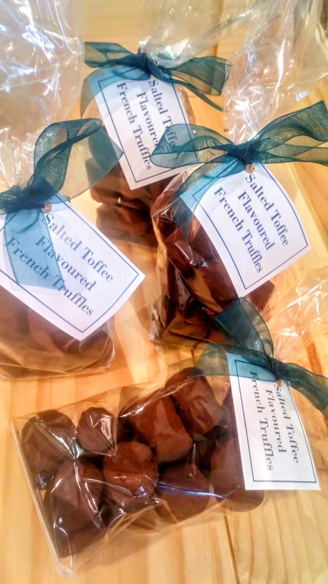 OUR TRUFFLES ARE TO DIE FOR! 😍🤗😍🤗
 #chocolate #chocolatetruffles #frenchtruffles #saltedtoffee #saltedtoffeetruffles #chocolatelover #chocolatetime #littletreat #treatyourself #shareyourchocolate #giftideas #wineandchocolate #chocolateandwine #wednesdaymood 
#spiritedwines