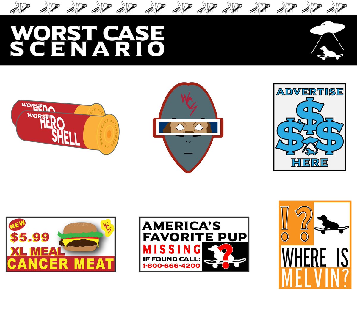 kippoart's tweet photo. New Worst Case Scenario sticker designs https://t.co/ln2j3IhGsm