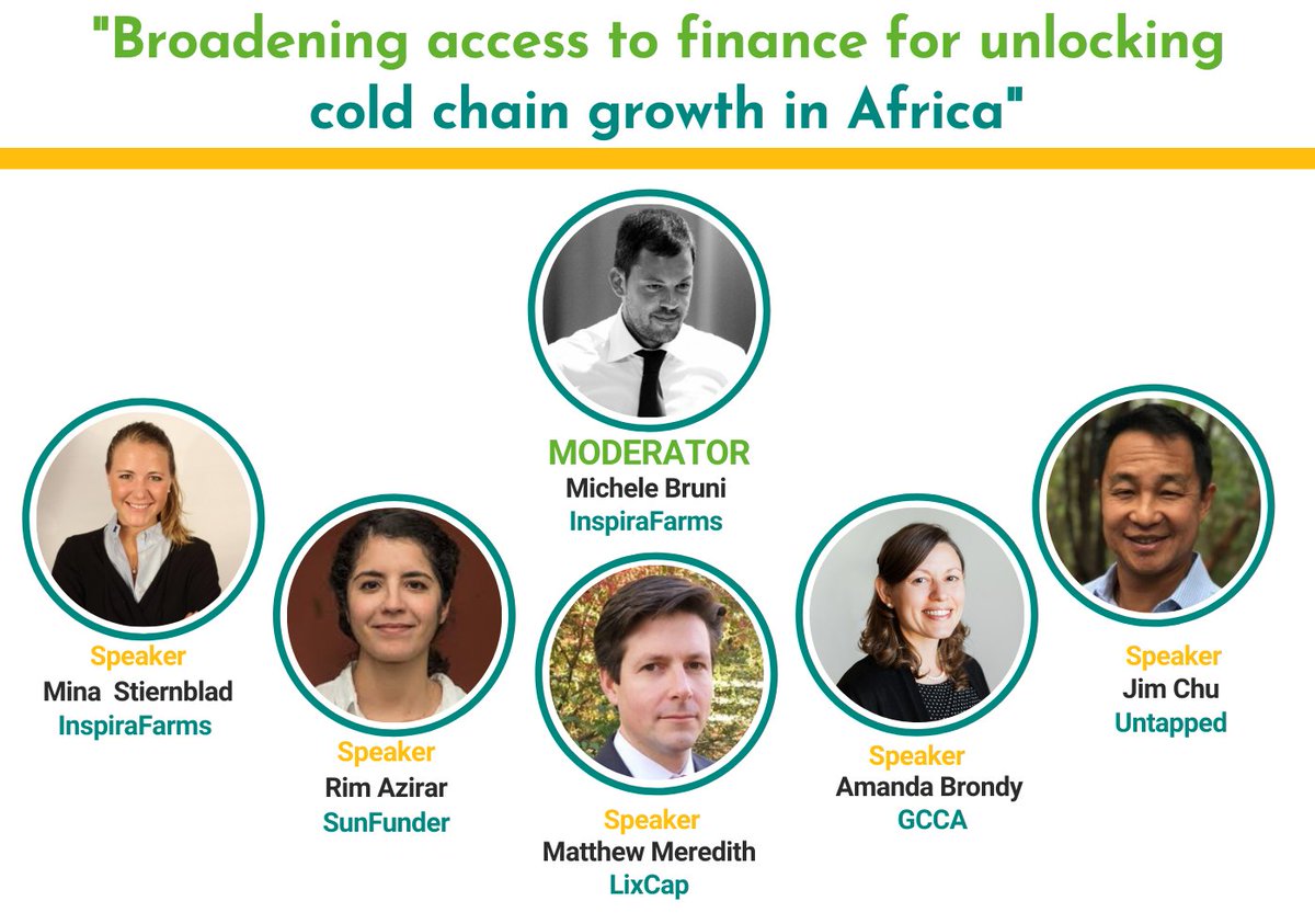 InspiraFarms's tweet photo. Thank you to all who attended our #IFwebinar, “Broadening access to finance for unlocking #coldchain growth in #Africa.” We hope you enjoyed it. Thank you to a great team of panelists who gave a rich & in-depth discussion.
#ColdChainFinance #AgriFinance #KeepItCool #KeepItFresh https://t.co/zv7fsMfHaC