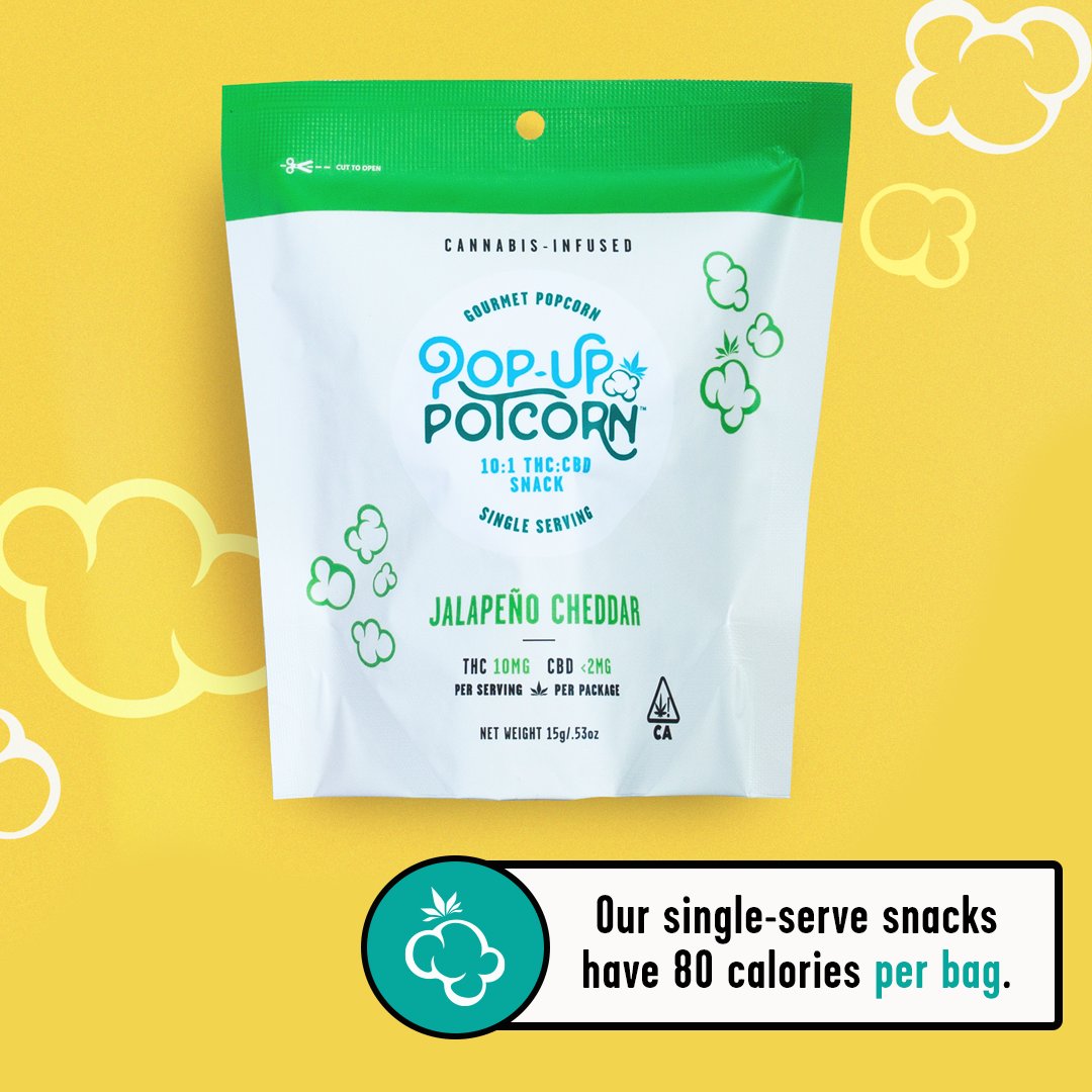 Our snacks let you eat the whole thing while keeping it cute 🍿 #lowcalorie #edibles #CannabisCommunity