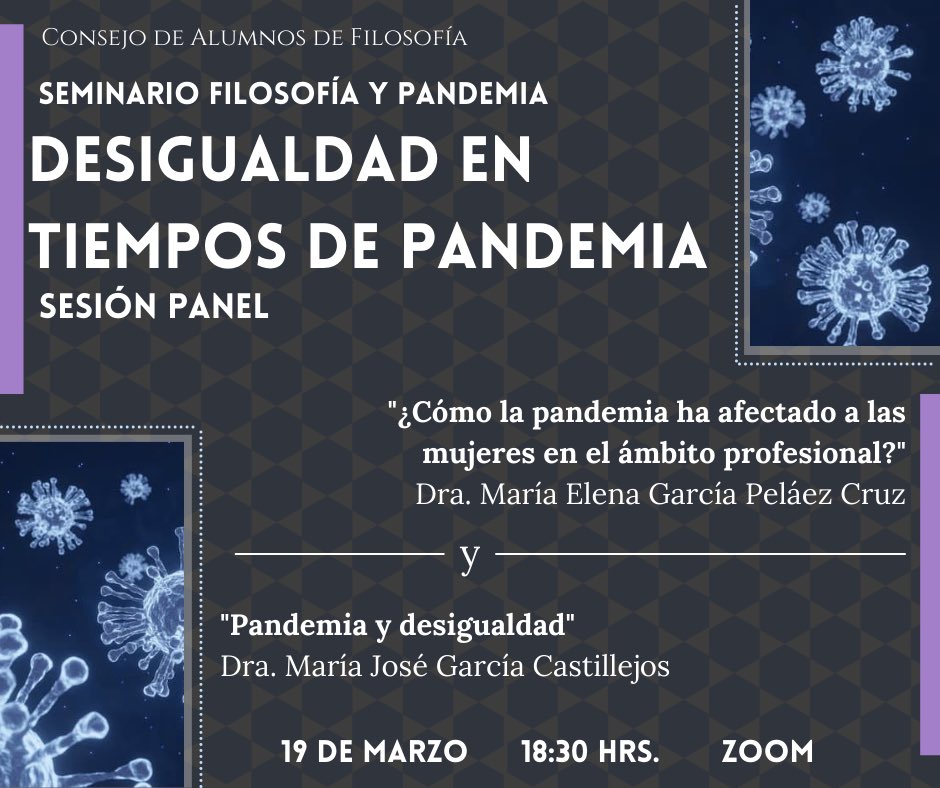 ConsejoFilosUP's tweet photo. Como filósofos no podíamos dejar pasar este tema. 💡 Así que hemos preparado con diferentes profesores de la Facultad cinco sesiones panel donde hablaremos de la pandemia a partir de diversas perspectivas. 😄🙌🏼 ¡Les dejamos aquí la información de todas las sesiones que tendremos! https://t.co/v5TUciZQOZ