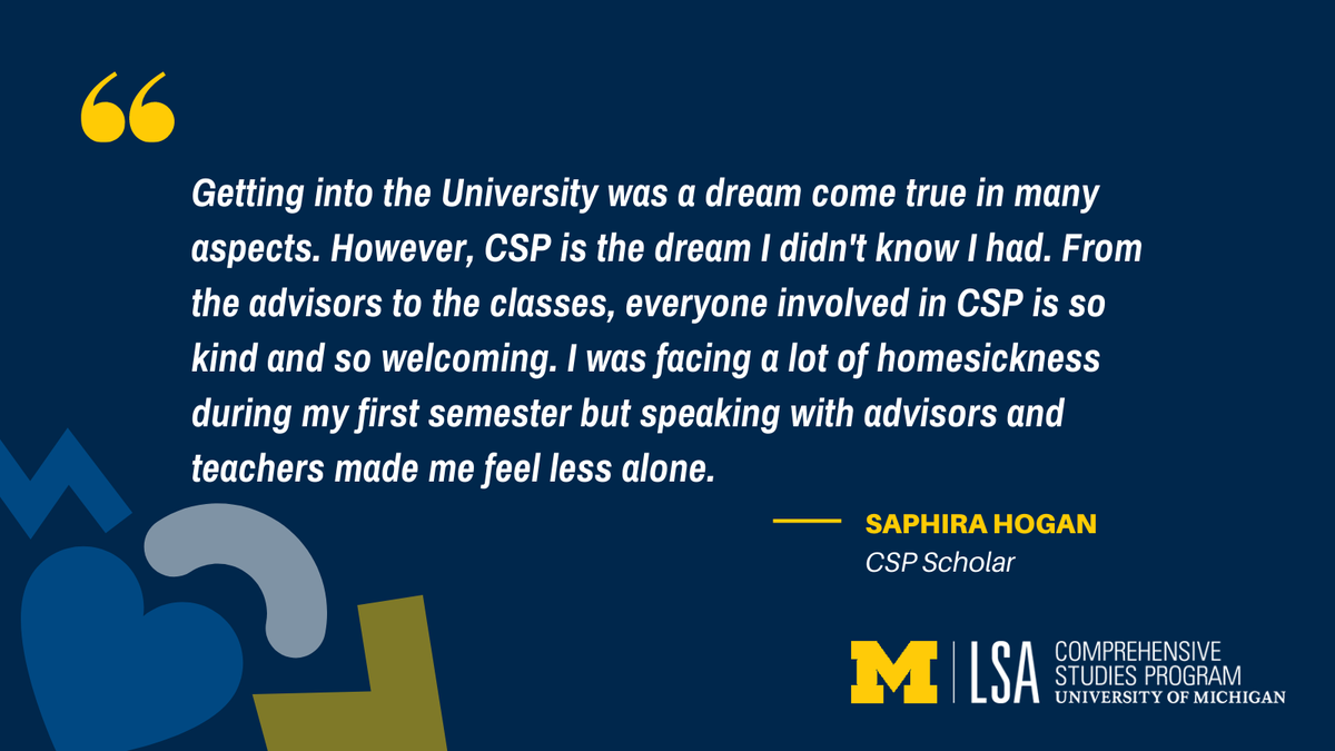 Thanks for sharing your story, Saphira!💙 Give to CSP today on #GivingBlueday to support students like Saphira. myumi.ch/wleOv
