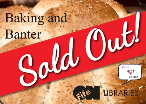 onfifelibraries's tweet photo. SOLD OUT!
Baking and Banter workshop on 25th March. https://t.co/RZ61jiszhh
#ShineOnFife #PauseNotFullStop #EngagingLibraries https://t.co/4GRl5LpBRl