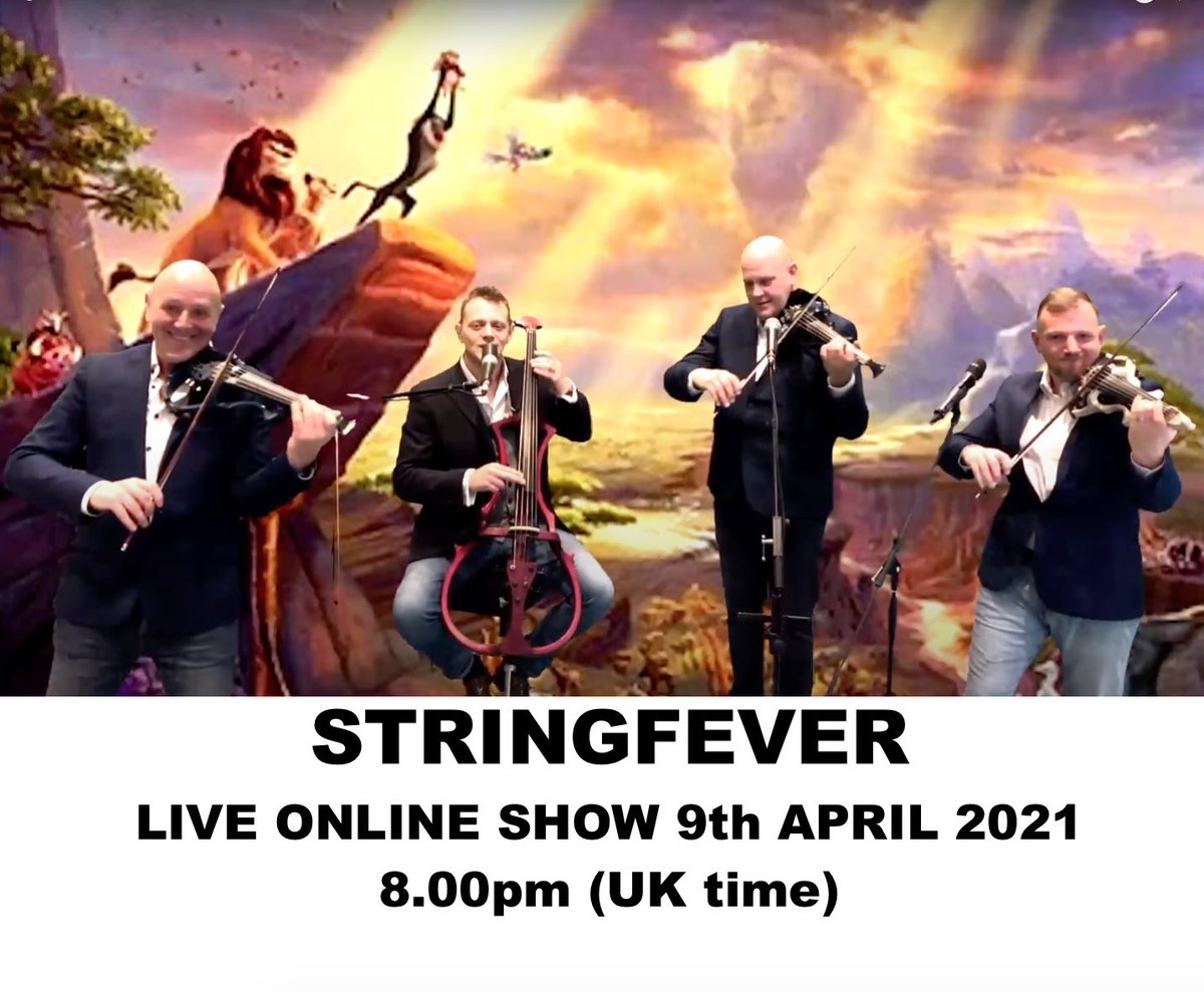 Stringfever's tweet image. Another Live Online #Stringfever  Show coming up for you.😎
Ticket info here:tickettailor.com/events/stringf…