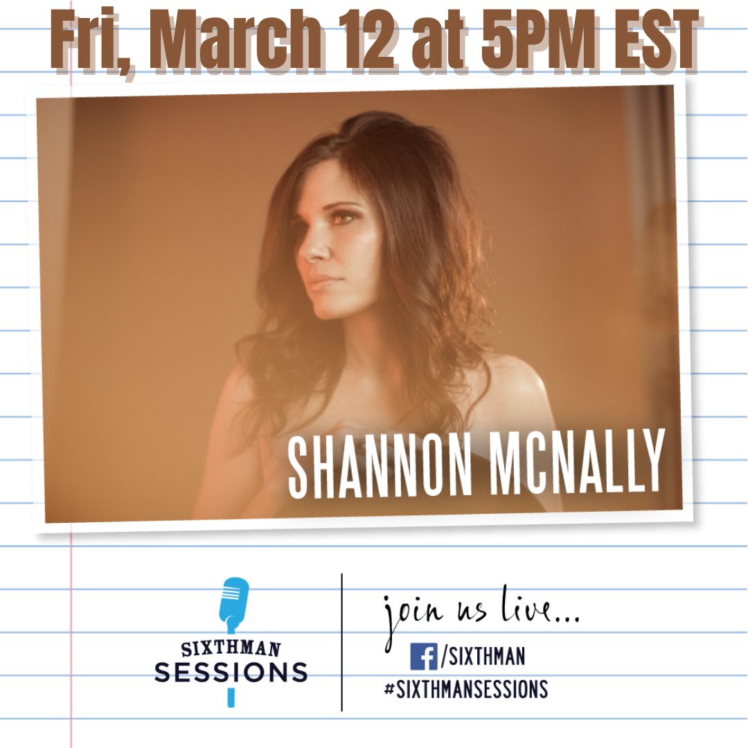 Tune in to Sixthman Friday, March 12th at 5-5:30PM ET for a live performance by yours truly as part of their Mi Casa, Su Casa live series direct from artists homes! 🎶❤ #SixthmanSessions

Livestream: facebook.com/events/3675153…