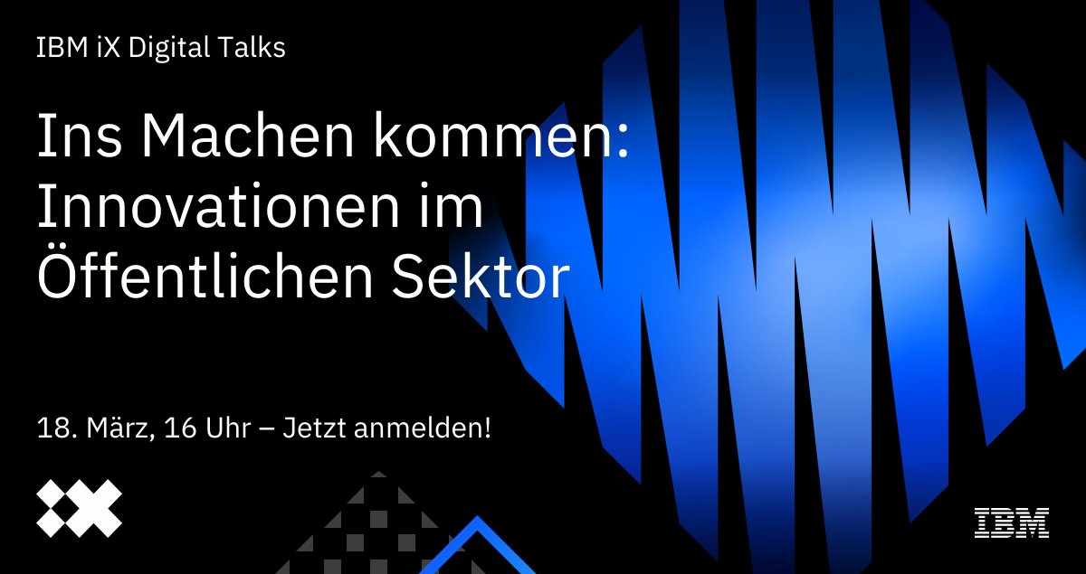 j_w_h's tweet photo. 'Ins Machen kommen!' Ein Praxis-Dialog mit Einblicken wie wir mit unseren Kunden die digitale Transformation des öffentlichen Sektors gestalten, umsetzen und skalieren. 

#aperto #behörden #digitalisierung #ibmix #ozg #staatdigital #twitterverwaltung 

https://t.co/KLsTY6jEDh https://t.co/k7n7xIa12a