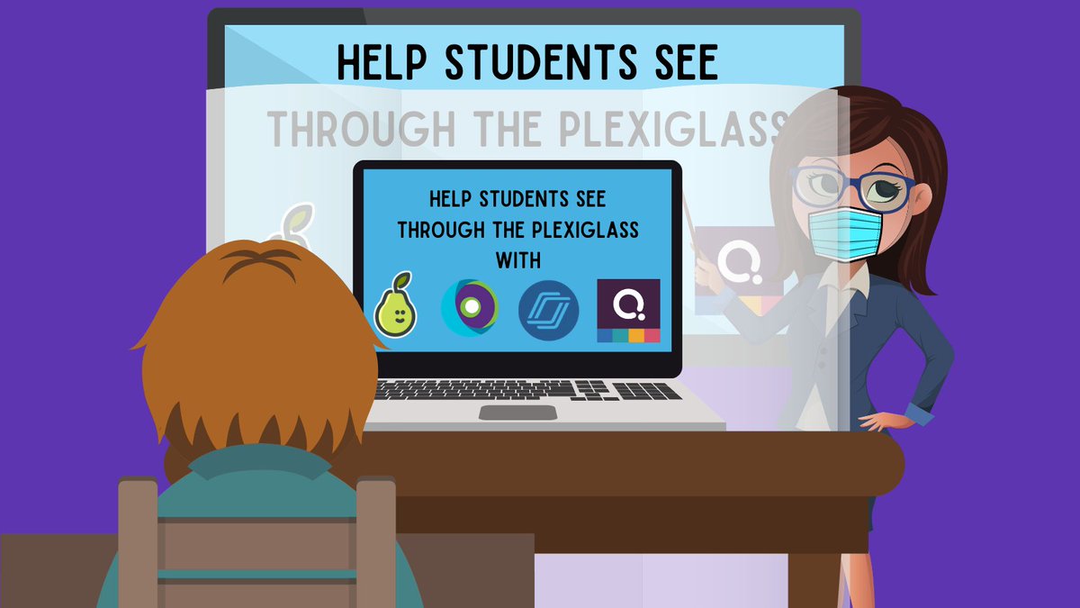 MongelliMegan's tweet image. Help students 👀see through the plexiglass w/  teacher-led instruction on:

🤓#SMARTLearningSuiteOnline from @SMART_Tech 
🍐@PearDeck for # GoogleSlides
💻#Lessons from @quizizz 
💙Live lessons in @nearpod 

🔎@YouTube #playlist w/ video tutorials

🔗bit.ly/2N5yd3T